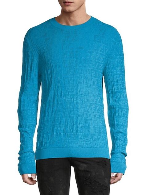 Shop Fendi Jacquard Fisheye FF Sweater 